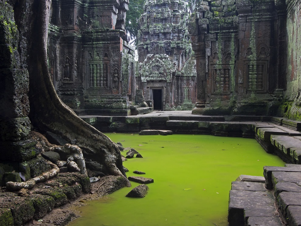 The Angkor Wat Temple complex in Cambodia